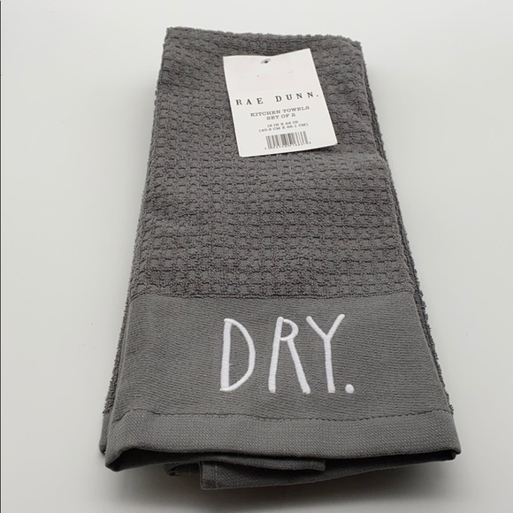 Rae Dunn “DRY CLEAN” Kitchen Towels 2pk